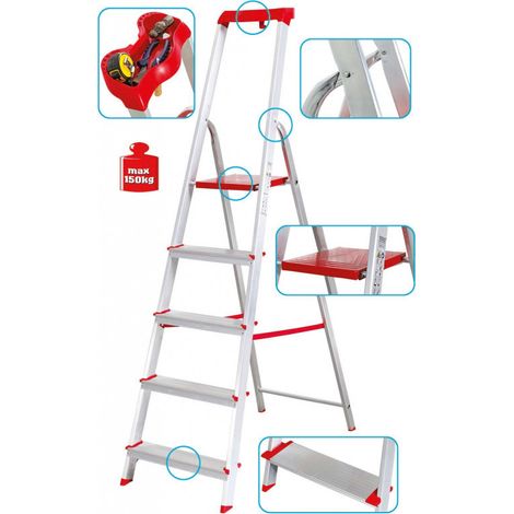 Escabeau semi professionnel Ecomax 6 marches