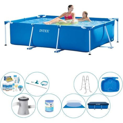 Intex Piscine Tubulaire Rectangulaire - 220x150x60 cm - 8-pièces S21109