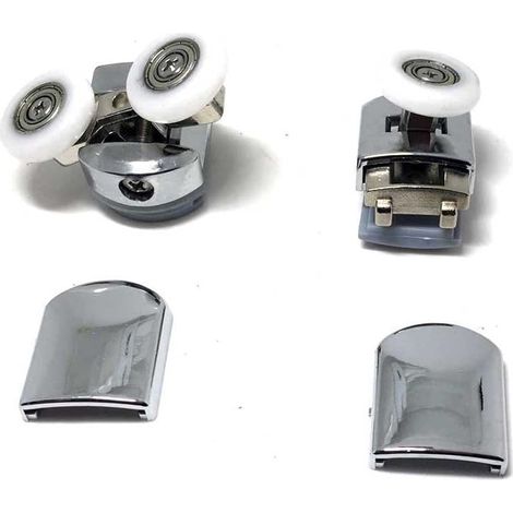 Lot de 8 roulettes pour porte de douche en alliage de zinc, CY-908AB-(20-27)MM (1/5)