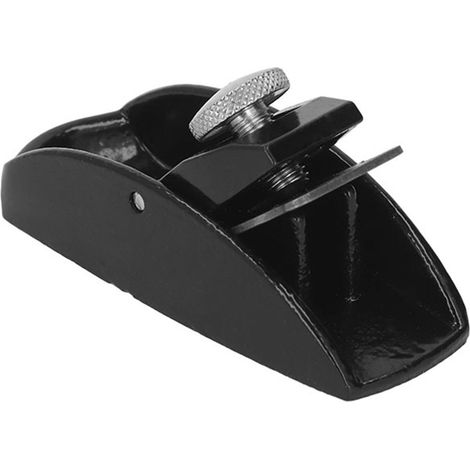 Mini rabot à bois en acier au carbone, profondeur de coupe réglable, style européen, rabot manuel pour le travail du bois, noir, taille S (1/5)