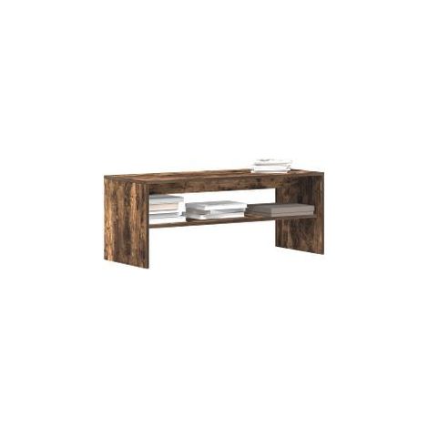 Meuble TV Chêne fumé 100x40x40 Bois d'ingénierie (1/5)