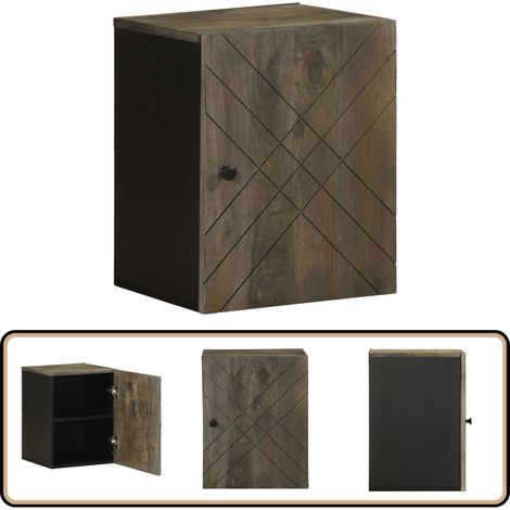 vidaXL Armoire de salle de bain murale 38x33x48cm bois massif manguier