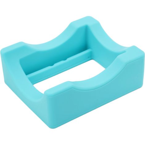 Support de tasse antidérapant en silicone avec fente intégrée pour bouteille, idéal pour la décoration et le bricolage (bleu). (1/5)