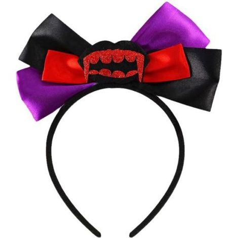1 Serre-tête, nœud Halloween, motif squelette, citrouille, fantôme, décoration fête, accessoire déguisement (1/5)