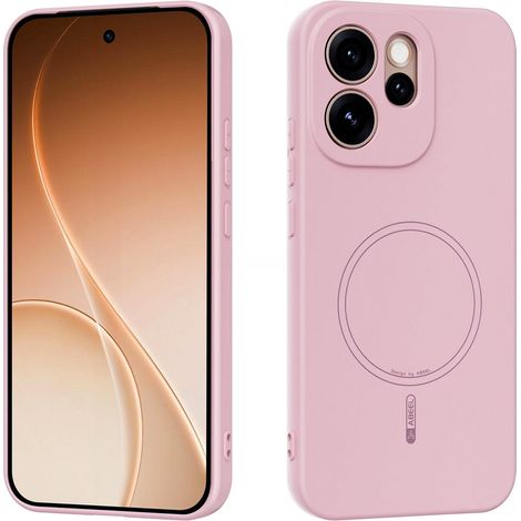 Funda para Oppo Reno 15 F / 15 FS, de silicona ligera, para MagSafe, rosa. (1/5)