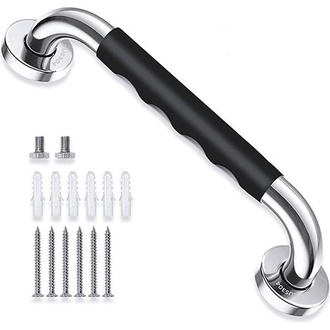 Nannigr Poignée de Baignoire, 33 cm Antidérapante Barre d'appui de Salle de Bain, Barre d'Appui en Acier Inox Murale Poignée de Douche pour Personnes Âgées/Handicapées/Enfants/Enceinte (1/5)