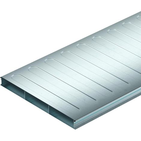 OBO Bettermann Unterflurkanal, 2-teilig 3-zügig 2000x350x38 Stahl bandverzinkt, 2 Meter, 7400289