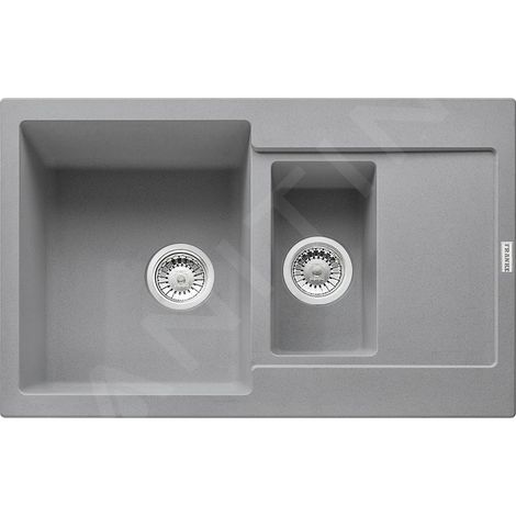 Franke Maris - Évier en fragranit MRG 651-78, 780x500 mm, pierre gris 114.0285.340 (1/3)