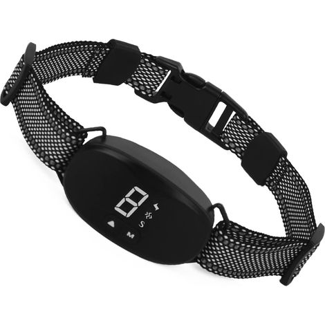 MINKUROW Collare Antiabbaio Per Cani Ricaricabile - 3 Modalità Shock Elettrico/Vibrazione/Suono Ip67 Resistenza All'acqua E Rilevamento Intelligente Dell'abbaio Regolabile Per Cani Di Taglia Piccola/M (1/5)