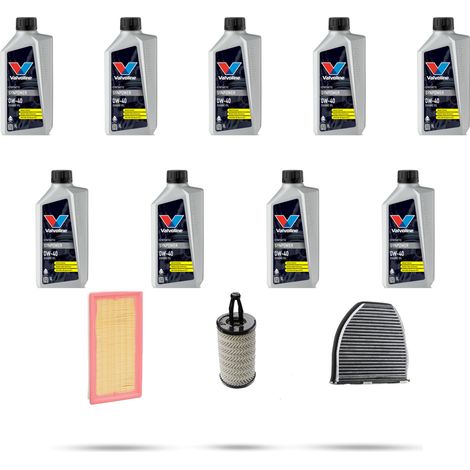 Kit tagliando 3 FILTRI e 9L OLIO compatibile con Mercedes E Coupe Cabrio (A207,C207) 500 300kw dal 2011 (1/5)