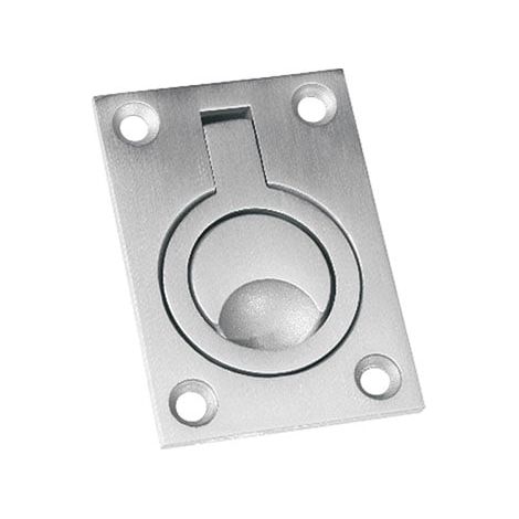 IN16104 Cazoleta In.16.104  - Inox  - ARO - Tirador de comodilla para encastrar tipo anilla