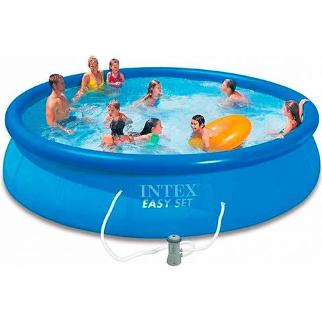 Piscina hinchable redonda Easy set - Diam. 366x076 m - 56 m3 - Intex (1/5)