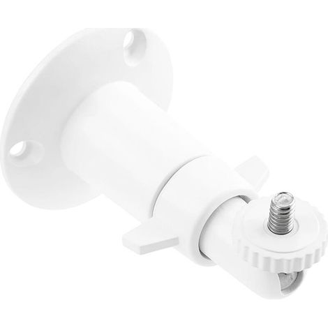 Adjustable camera mount with 1/4 inch thread, compatible with EufyCam s3 Pro, Arlo, Blink and Ring cameras, white.