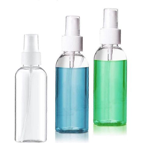 3 flacons pulvérisateurs vides transparents de 50 ml pour brume fine (1/5)