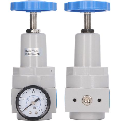 Régulateur de pression pour compresseur d'air G1/2 po 0,5-3,6 MPa avec manomètre (1/5)