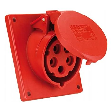 HILARK PRISES ET FICHES - ACCESSOIRES POUR CÂBLES ÉLECTRIQUES - PAQUET DE 10 (ROUGE) PCE 415-6