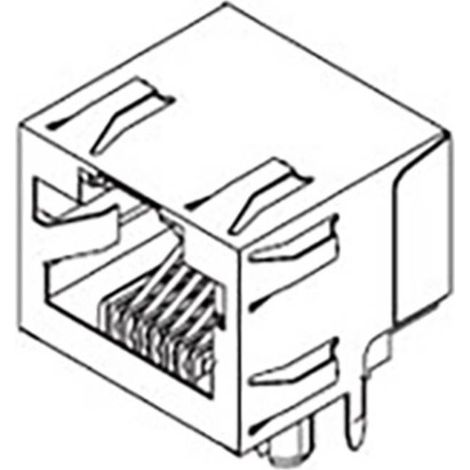 Molex MOL DataCom & Specialty Cat 3 Mod Jack/Plug 438600013 Buchse Schwarz 1 St. (1/2)