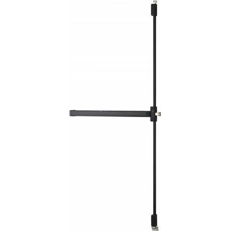 THIRARD - Serrure anti-panique S-Push pour porte d'entrée, 2/3 pts haut et bas, réversible, noir - THIRARD