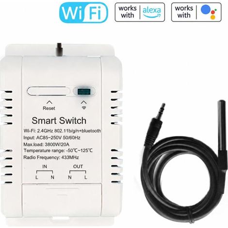 Beyamis Disjoncteur connecté WiFi - Mesure température et statistiques conso électrique (1/5)