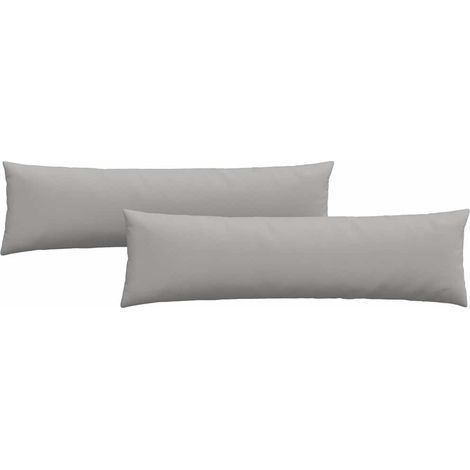 Maison Exclusive - Cuscini da Divano 2 pcs Grigio Nuvola 145 x 40 cm Tessuto
