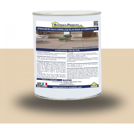 Étanchéité sous carrelage élastique antidérapante - 12 Kg Jaune Sahara - MATPRO (1/3)