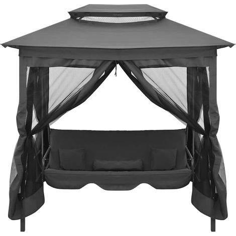 Maison Exclusive - Gartenschaukel mit Bettfunktion und Dach 220×1 (1/5)