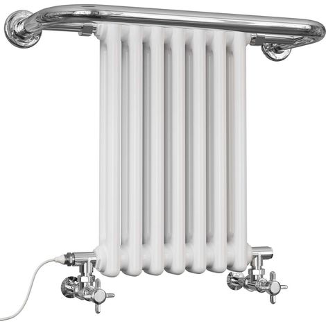 Aydon - Traditional Dual Fuel Towel Rail H491mm x W623mm Standard - Wall Mounted (1/3)