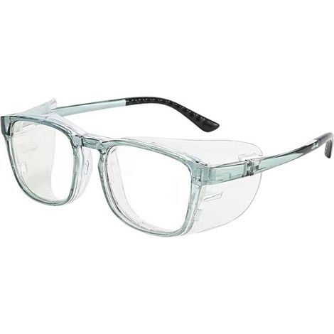 Unisex-Schutzbrille mit Pollen- und Blaulichtfilter (blauer Silikonrahmen) (1/4)