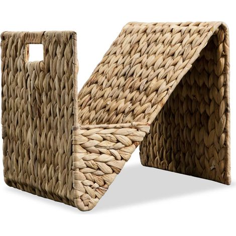 vidaXL Porte-revue 31 x 31 x 31 cm Jacinthe d'eau