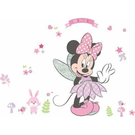 Wandtattoos mit Mickey Mouse, Wandtattoos mit Minnie und Mickey Mouse, Wandtattoos mit Mickey Mouse für Kinderzimmer, Wandtattoos für Babyzimmer, Mickey-Mouse-Aufkleber für Kinder (1/5)
