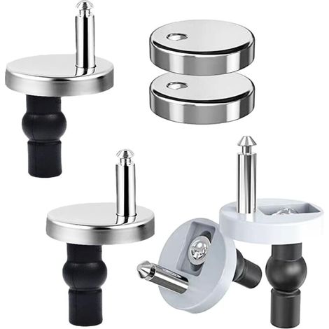 Piece toilet seat fixing, universal toilet seat fixing, stainless steel toilet seat hinge with screws for toilet seat fixing MUMU (1/4)