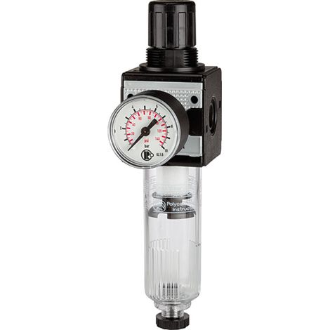Riegler Filterregler multifix PC-Behälter BG 3 G 1/2 0,5-16 bar HA - 100479 (1/4)
