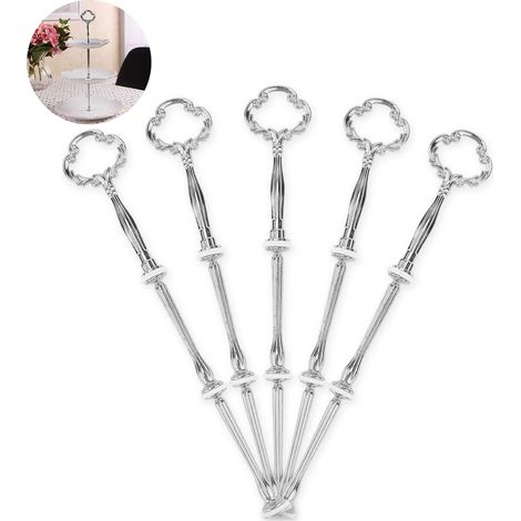 Support Pour Plateau De Fruits - En Alliage De Zinc - Pour Support À Gâteaux À Trois Niveaux - 5 Sets (1/5)