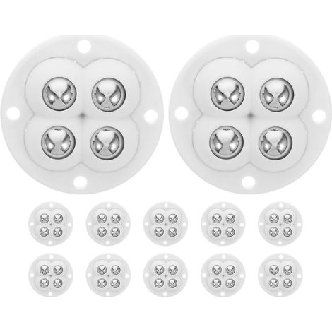 Mini roulettes pivotantes auto-adhésives pour meubles, lot de 12