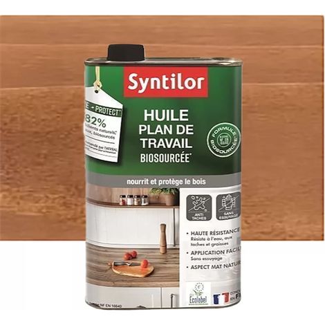 Huile Plan De Travail Biosourcée SYNTILOR Chêne Mat 0,5 L (1/2)