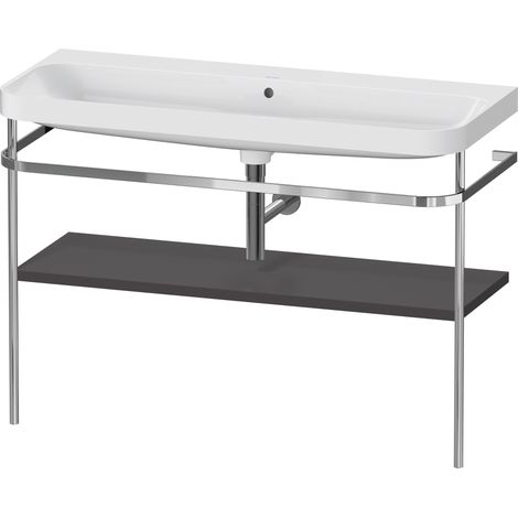 Duravit Happy D.2 Plus c-shaped Set avec console métallique,