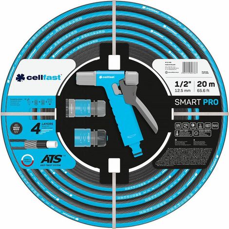 Cellfast Smart Pro ATS Gartenschlauch 20m blau grau