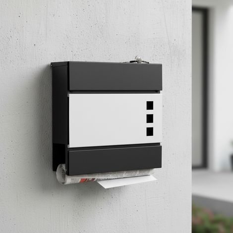 Melko Briefkasten Zeitungsrolle Wandbriefkasten Postkasten Mailbox Letterbox 