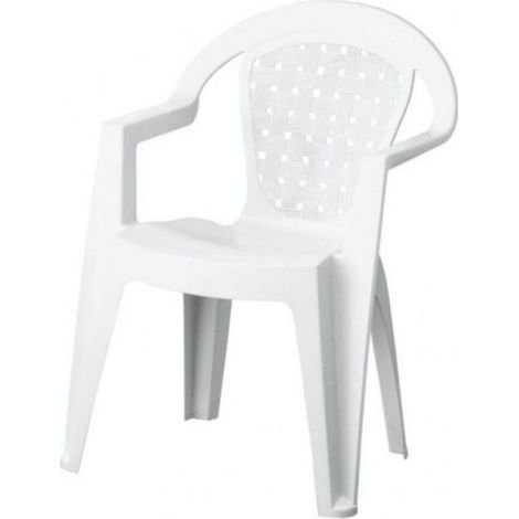 Poltrona da giardino in resina bianco Norma Dimaplast