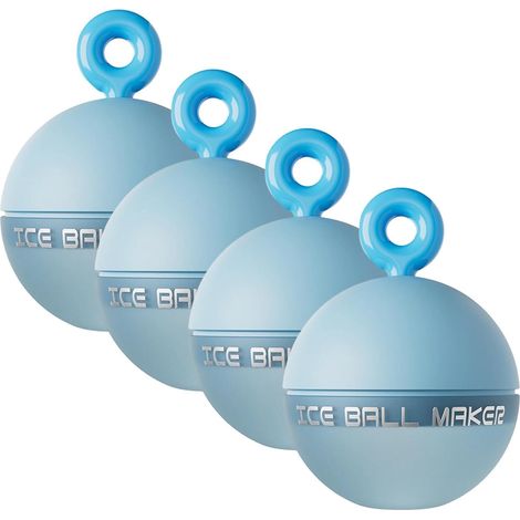 Set di 4 stampi per cubetti di ghiaccio in silicone antiaderenti e riutilizzabili - 6,5 (1/5)