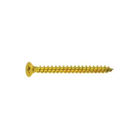 VITE TRUCIOLARE TSP CAVA PZ INTERAMENTE FILETTATA IN ACCIAIO OTTONATO- - ø mm.3,0x16 - 1000 pezzi AMBROVIT