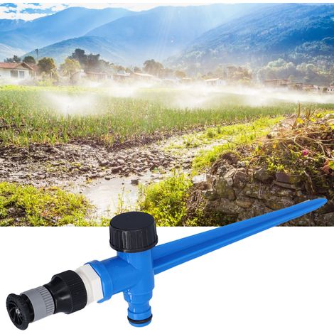 Arroseur de jardin adjustable avec support fixe durable ABS atomisé 360° pour irrigation agricole (1/5)