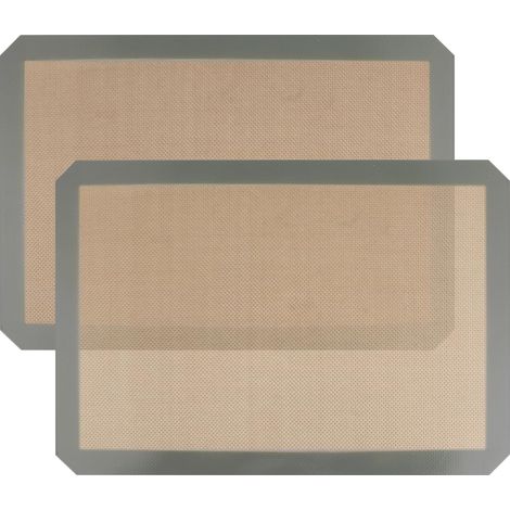2-Piece Silicone Baking Mat, 42 x 29.5 cm, Non-Stick Mat, Reusable (1/5)
