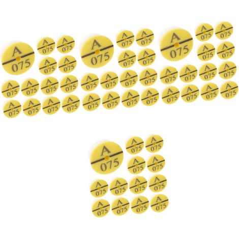 4 Ensembles Étiquettes D'Oreille De Lapin Étiquettes D'Identification De Lapin Étiquettes De Vache Étiquettes D'Oreille Pour Bétail Étiquettes Anti-Mouches 50 pièces 4 (1/5)