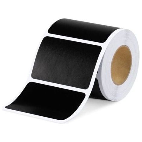 120 High quality kitchen labels in Matte Black for Pots and jars. Blank Self-Adhesive Labels in Slate Format for Spice Boxes and Jam Jars 3.5cm x 5.5cm (1/4)