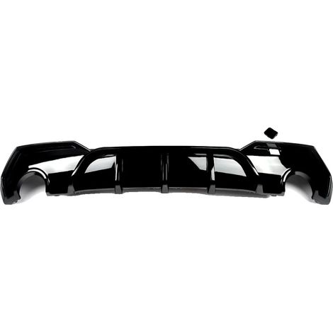 Difusor trasero, acabado negro brillante, ajuste personalizado para coupé de lujo, negro brillante (1/2)