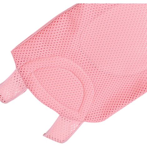 Filet de bain bébé sécurisé avec harnais intégré et ventouses antidérapantes pour nourrisson rose (1/5)