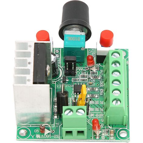 Contrôleur de moteur pas à pas PWM réglable, alimentation CC 5-12 V et 15-160 V, 3 fréquences, carte PCB, générateur de signaux, régulateur de vitesse (1/5)