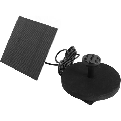 Pompe solaire pour fontaine d'extérieur, petite fontaine submersible pour bain d'oiseaux, kit pour bassin, jardin ou piscine, hauteur de refoulement 120 cm