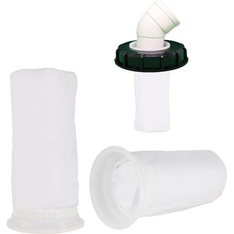 Lot de 2 filtres à eau de pluie IBC 10.5 x 20.5 cm – Filtration nylon indéchirable – Réutilisables et faciles à nettoyer (1/5)